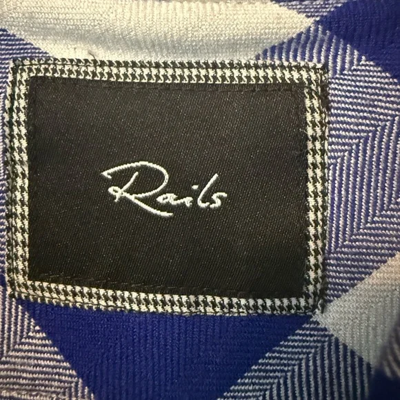 Blue and White Plaid Shirt - Picture 2 of 6